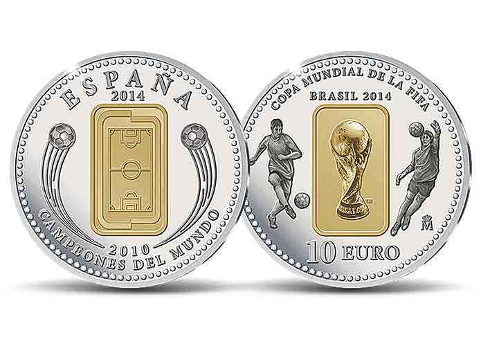10-Euro-Silbermnze "Copa Mundial de la FIFA Brasil 2014"