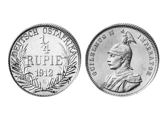 1/4 Rupie Dt.-Ostafrika Kais. Wilhelm II