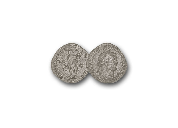 Bronze-Mnzen: "Rmisches Reich" (3./4. Jahrhundert) Kaiser Diokletian, Grofollis