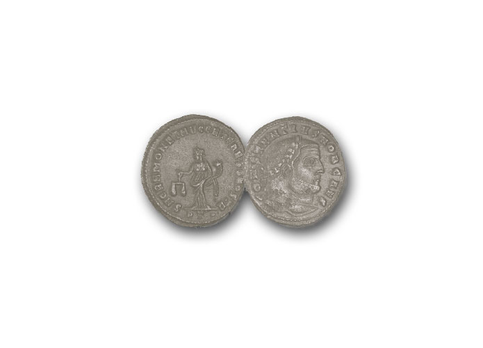 Bronze-Mnzen: "Rmisches Reich" (3./4. Jahrhundert) Kaiser Constantius I., Grofollis