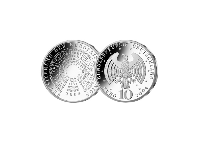 10-Euro-Mnze: Erweiterung der EU, 2004 (Spiegelglanz)