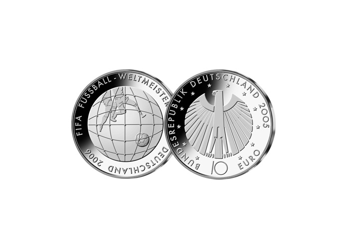 10-Euro-Mnze: FIFA WM 2006; 2005 (Spiegelglanz)