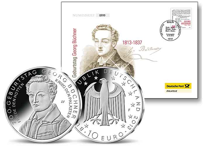 Numisbrief: "Georg Bchner"