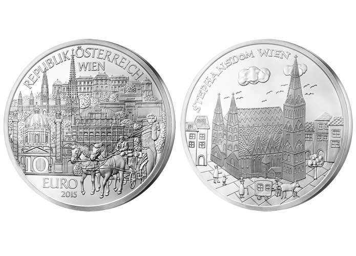 10-Euro-Silber-Gedenkmnze 2015 "Wien"