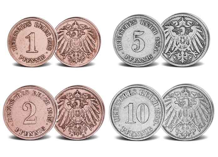 Set "Kleinmnzen des Deutschen Kaiserreichs"