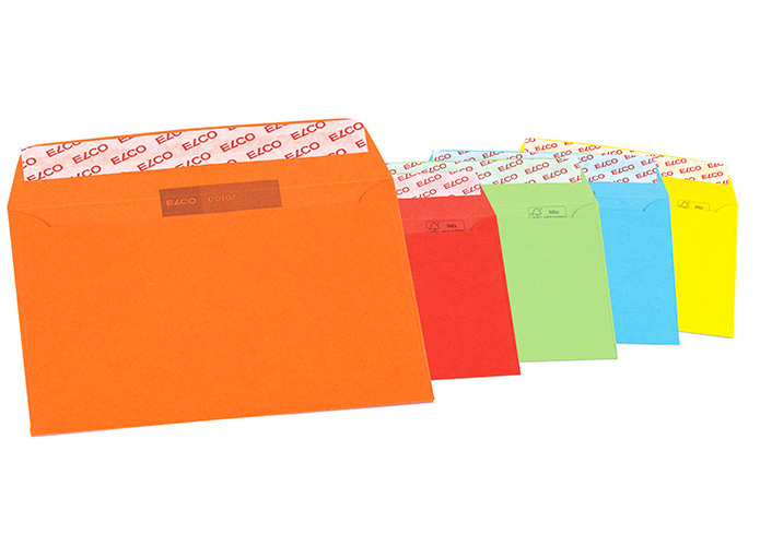 Elco Briefumschlge Color, Format: DIN C6, ohne Fenster, 5 x 4 Stck