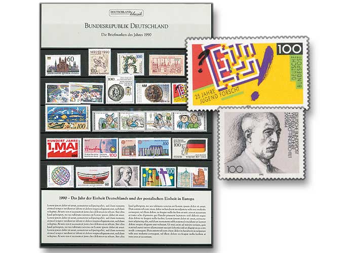 Bund, Briefmarken-Jahrgang 1990