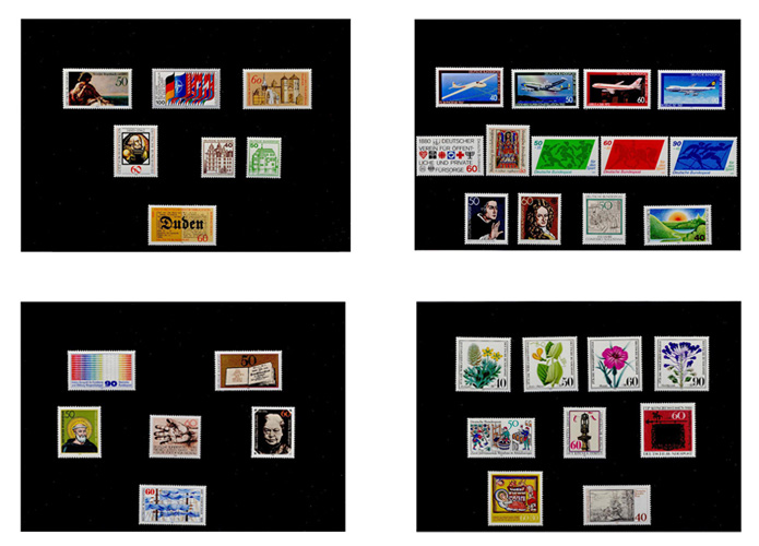 Bund, Briefmarken-Jahrgang 1980