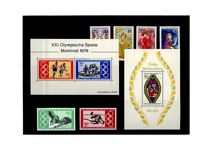 Bund, Briefmarken-Jahrgang 1976