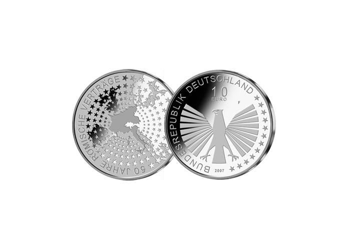 10 Euro 50 Jahre Rmische Vertrge; 2007 (Stempelglanz)