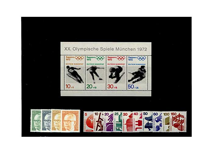 Bund, Briefmarken-Jahrgang 1971