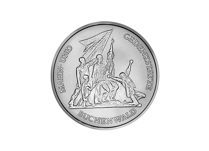 DDR Mnze: 10 Mark "Mahn- und Gedenksttte Buchenwald", 1972 (Vorzglich/Stempelglanz)