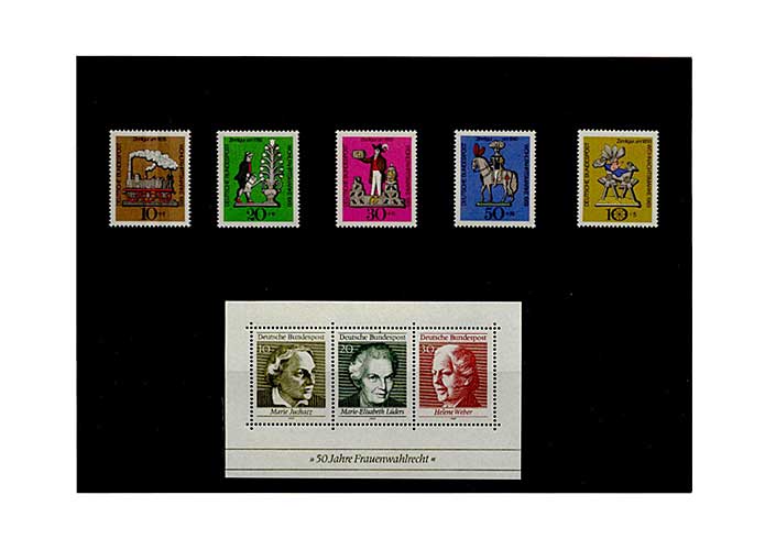 Bund, Briefmarken-Jahrgang 1969