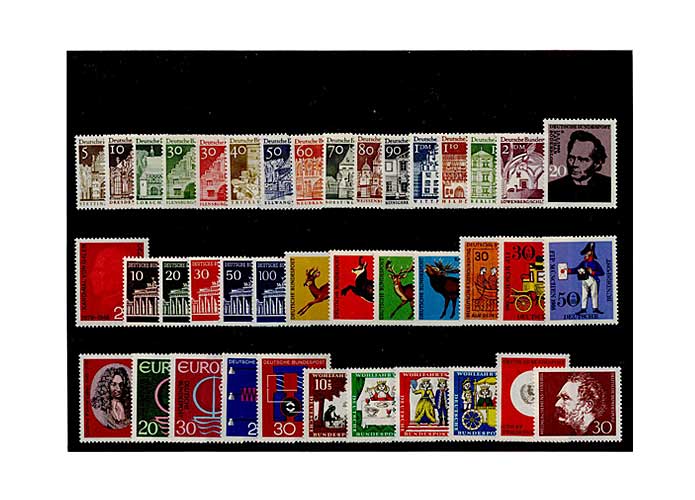 Bund, Briefmarken-Jahrgang 1966