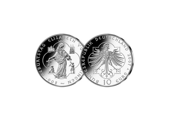 10 Euro Elisabeth v,Thringen, 2007 (Spiegelglanz)