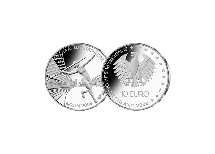10 Euro IAAF Leichtathletik-WM; 2009 (Spiegelglanz)