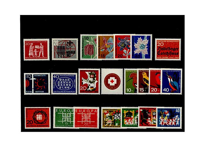 Bund, Briefmarken-Jahrgang 1963