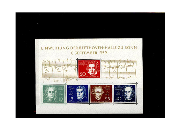 Bund, Briefmarken-Jahrgang 1959