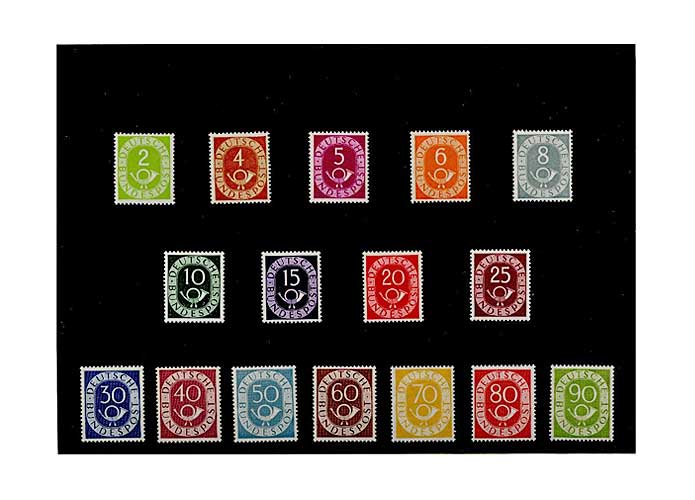 Bund, Briefmarken-Jahrgang 1951