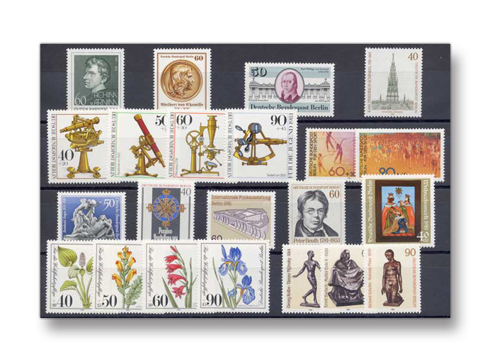 Berlin, Briefmarken-Jahrgang 1981