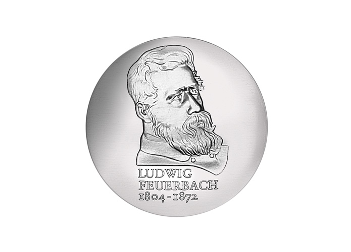 DDR 10 Mark "175. Geburtstag Ludwig Feuerbach", 1979 (Vorzglich/Stempelglanz)