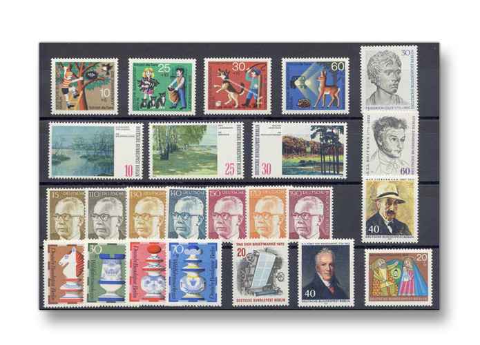 Berlin, Briefmarken-Jahrgang 1972