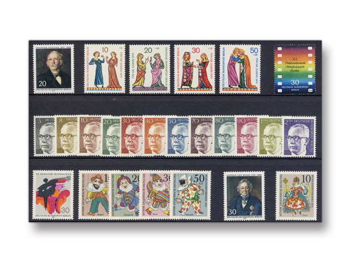 Berlin, Briefmarken-Jahrgang 1970