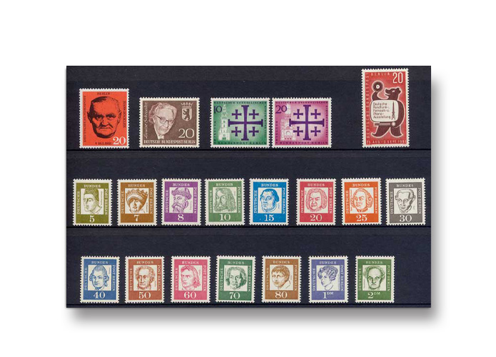 Berlin, Briefmarken-Jahrgang 1961