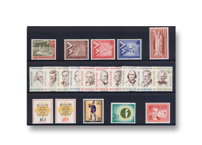 Berlin, Briefmarken-Jahrgang 1957