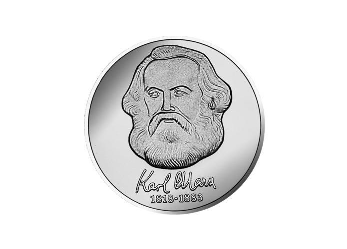 DDR Mnze: 20 Mark "100. Todestag Karl Marx", 1983 (Vorzglich/Stempelglanz)
