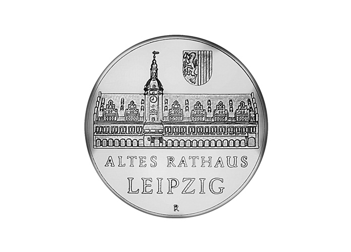 DDR Mnze: 5 Mark "Altes Rathaus Leipzig", 1984 (Vorzglich/Stempelglanz)