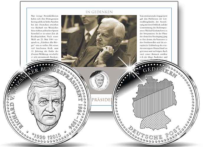 Medaillenbrief: "Richard von Weizsäcker"