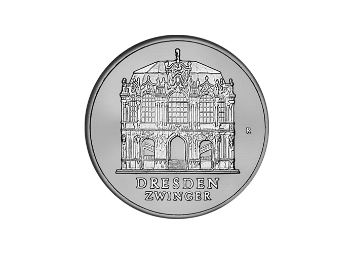 DDR Mnze: 5 Mark "Dresdner Zwinger" 1985 (Vorzglich/Stempelglanz)