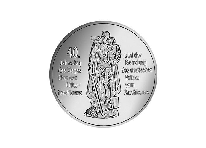 DDR Mnze: 10 Mark "40. Jahrestag der Befreiung" 1985 (Vorzglich/Stempelglanz)