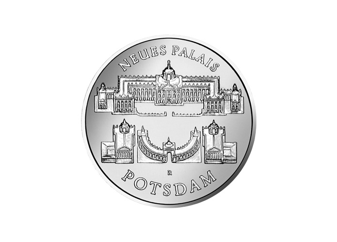 DDR Mnze: 5 Mark "Neues Palais in Potsdam", 1986 (Vorzglich/Stempelglanz)