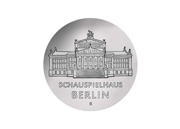 DDR Mnze: 10 Mark "Schauspielhaus in Berlin", 1987 (Vorzglich/Stempelglanz)
