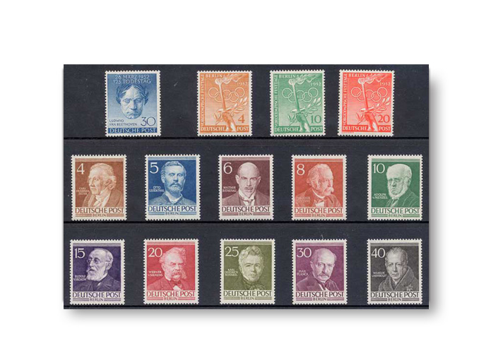 Berlin, Briefmarken-Jahrgang 1952