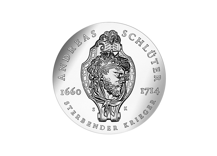 DDR Mnze: 20 Mark "275. Todestag von Andreas Schlter", 1990 (Vorzglich/Stempelglanz)