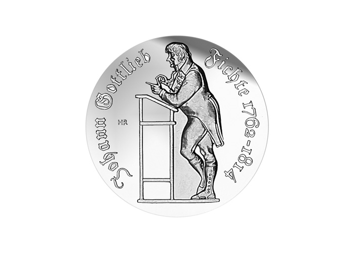 DDR Mnze: 10 Mark "175. Todestag von Johann Gottlieb Fichte", 1990 (Vorzglich/Stempelglanz)