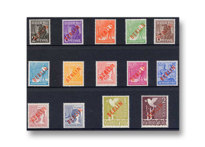 Berlin, Briefmarken-Jahrgang 1949 (021-034)