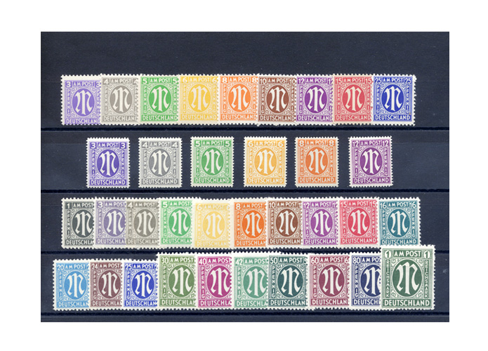 Alliierte Besatzung, Bizone AM Post, 1945-1949