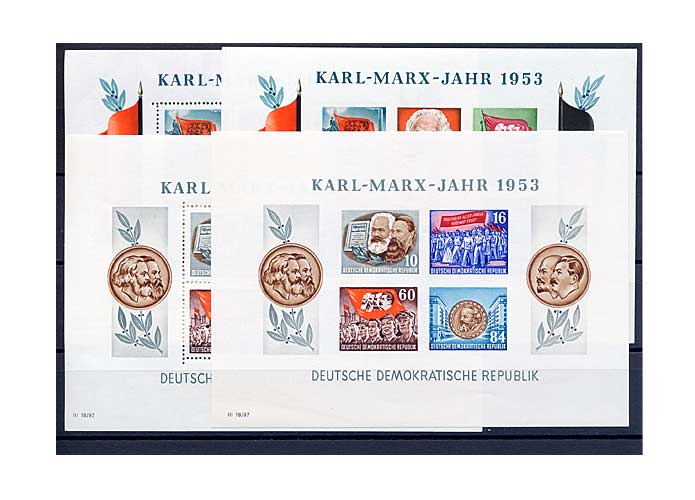DDR, Briefmarken-Jahrgang 1953