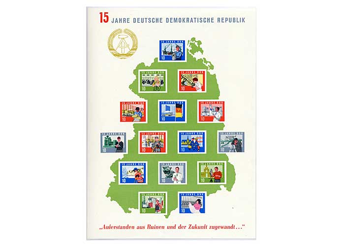 DDR, Briefmarken-Jahrgang 1964