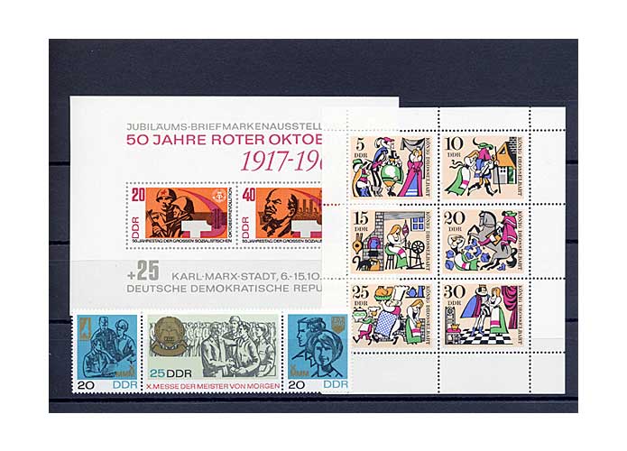 DDR, Briefmarken-Jahrgang 1967