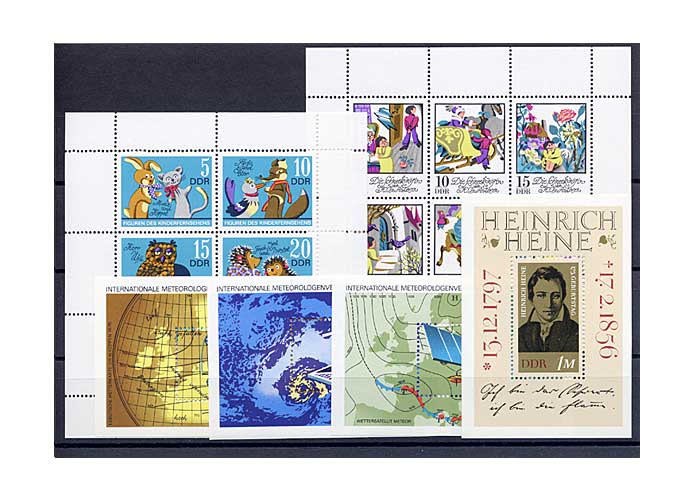 DDR, Briefmarken-Jahrgang 1972