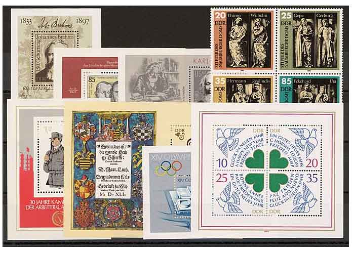 DDR, Briefmarken-Jahrgang 1983