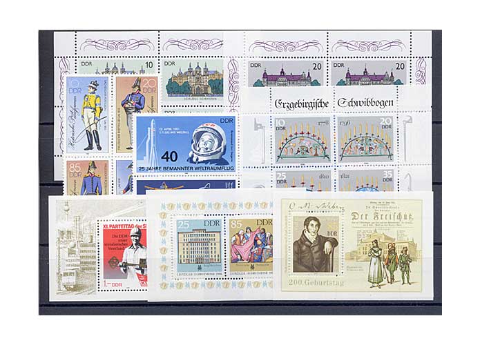 DDR, Briefmarken-Jahrgang 1986