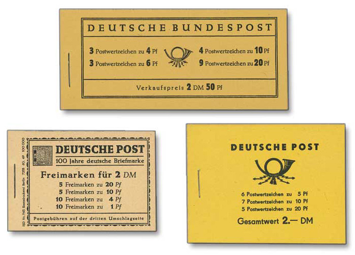 Bund/Berlin/DDR, "Markenheftchen Nr. 1", Set