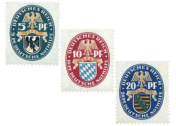 Deutsches Reich, Weimarer Republik 1925 "Landeswappen I"