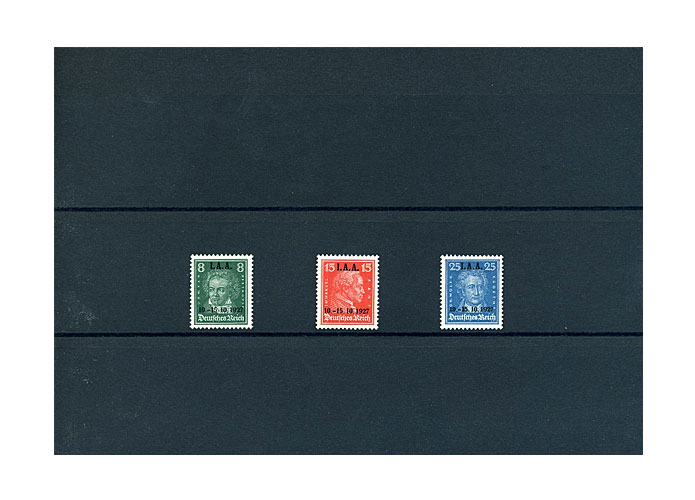 Deutsches Reich 1927, "Int. Arbeitsamtes" (407-409)